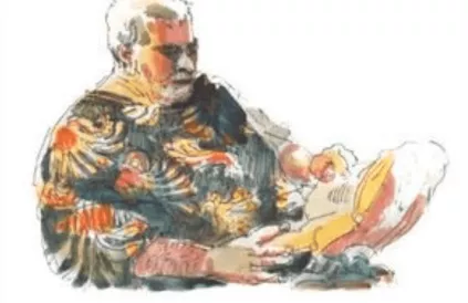 Kris Berwouts. Tekening Jeroen Janssens
