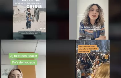 Compilatie van TikTok screenshots