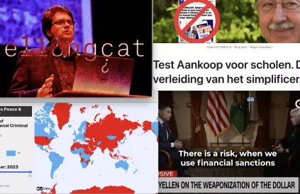 Foto's: Grayzone/Impuls Blog/WorldBeyondWar/Geopolitical Economy Report