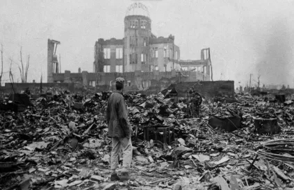 Hiroshima na de bom. Foto: Public Domain