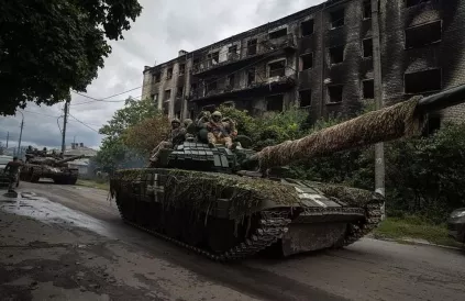 Oekraïense T-72AV-tank in Kharkiv tijdens het tegenoffensief. Foto: mil.gov.ua/Public Domain