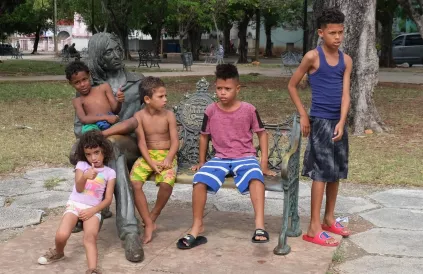 kinderen in Cuba