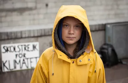 Greta Thunberg. Foto: Anders Hellberg, Wikipedia / CC BY-SA 4.0 DEED