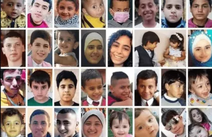 32 foto's, 32 kinderen, 1% van 3000 vermoorde kinderen... Foto: We Are Not Numbers