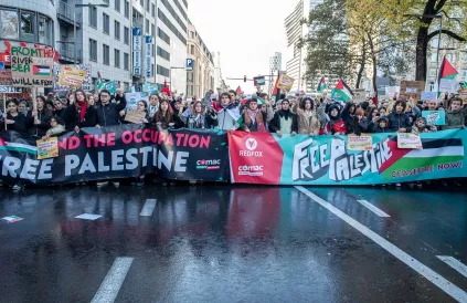Betoging in Brussel op 11 november. Foto: Karina Brys. 