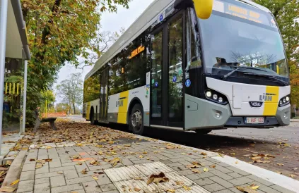 Een gloednieuwe bus... niet aan jouw halte. Foto: delijn.be