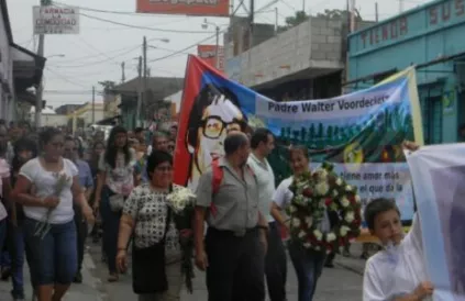 Walter Voordeckers wordt nog steeds herdacht in Guatemala. Foto: guatebelga