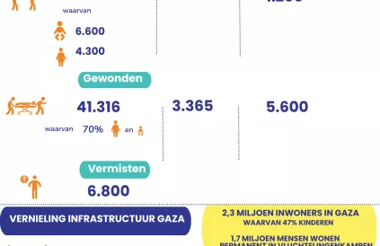 Oorlog tegen Gaza in cijfers