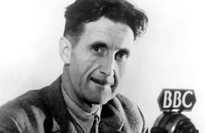 Orwell sprak veel commentaren in voor radioprogramma's. Er zijn jammer genoeg geen opnames van bewaard. Foto: BBC/Public Domain