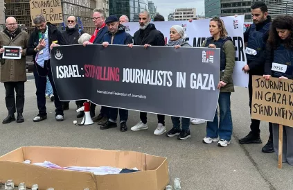 Het grootste mediaschandaal van de eeuw, niet volgens de media... Foto: IFJ