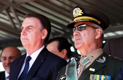 Jair Bolsonaro (l) op een herdenkingsceremonie voor de Dag van het Braziliaanse Leger. Foto: Marcos Corrêa, Flickr / https://creativecommons.org/licenses/by/2.0/