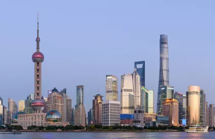 Skyline van Shanghai. Foto: King of Hearts, Wikipedia 