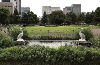 De Pelikaanfontein in Hibiya Park, Chiyoda, Tokyo. Foto: TPFUUT/CC BY-SA 4:0