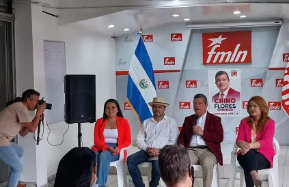 Verkiezingsbijeenkomst van het FMLN. Foto: Marleen Bosmans