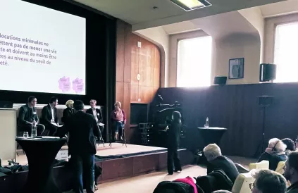 Een eerste boeiende debat. Foto: X @vakbondABVV