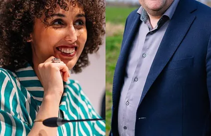 Nadia Naji en Jeremie Vaneeckhout. Foto: PaulineBe/Cuspysan/CC BY-SA 4:0