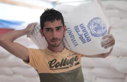 UNRWA is de enige levenslijn voor humanitaire hulp in Gaza. Foto: UNRWA