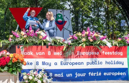 Herdenking 8 mei in Breendonk, 2024. Foto: Karina Brys