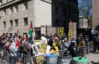 Protest Columbia University voor Palestina. Foto: SWinxy/CC BY-SA 4:0