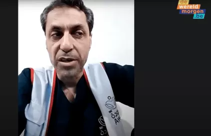 Dokter Ahmed Muhanna, directeur van het AWDA-hospitaal, wordt sinds december gegijzeld door het Israëlische bezettingsleger.