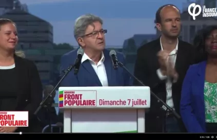 Jean-Luc Mélenchon, leider van LFI. Foto: La France Insoumise