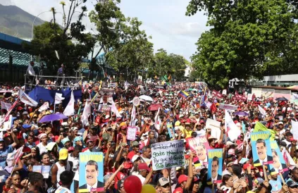 Pro-Maduro betoging in Caracas op 26 juli 2024. Foto: REDH