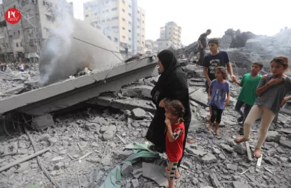 Massale vernietiging in Gaza. Foto: Mahmoud Ajjour/The Palestine Chronicle