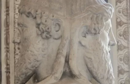 De Romeinse God Janus had een hoofd met twee gelaten. Foto: Fubar Obfusco/Public Domain