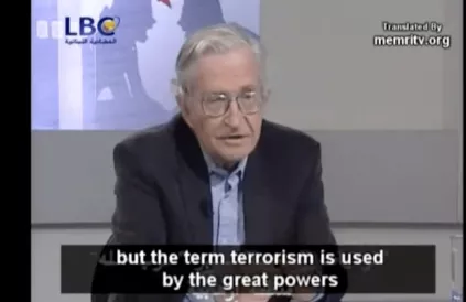 Noam Chomsky in 2006 (screenshot X)