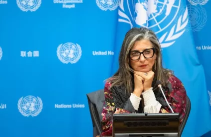 Francesca Albanese, 30 oktober 2024. Foto: Mark Garten/UN Photo