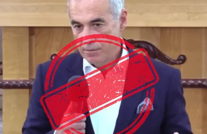 Presidentskandidaat Călin Georgescu. Foto: Focus Creștin, Wikimedia Commons & Vlad Ra via Canva Teams
