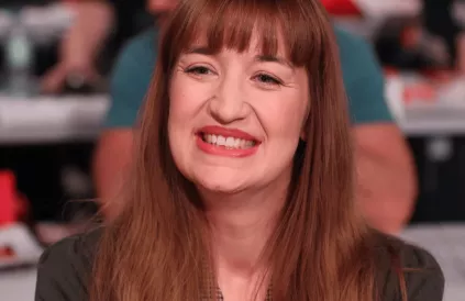Heidi Reichinnek, lijsttrekker van Die Linke. Foto: Sandro Halank, Wikimedia Commons / CC BY-SA 4.0