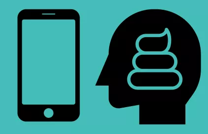 In 2024 werd 'brain rot' uitgeroepen door Oxford University tot woord van het jaar. Het verwijst naar het verschijnsel waarbij je hersenen lui worden van het langdurig gebruik van sociale media. Afbeelding: Puckung, via Canva.com