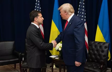 Zelensky en Trump in 2019. "Tot binnen zes jaar?". Foto: president.gov.ua/CC BY-SA 4:0