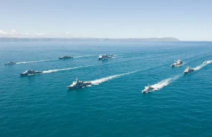 De huidige militaire escalatie van de VS in Azië is geen uitvinding van Trump, ze werd in 2011 gestart door president Obama. Foto: medium.com