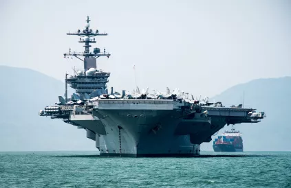 Het vliegdekschip USS Carl Vinson. Foto: regering van de VS. 