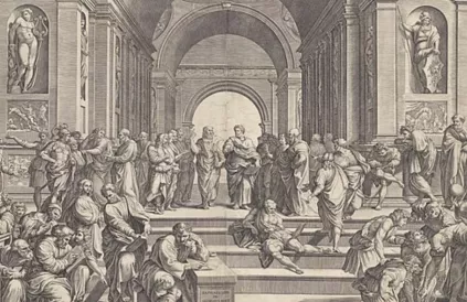 De school van Athene. Rijksmuseum, CC0 1.0.