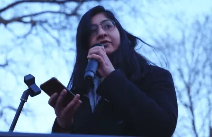 Niet zoals verwacht Jeremy Corbyn maar Zarah Sultana lanceert de nieuwe partij. Foto: ReelNews/CC BY-SA 3:0