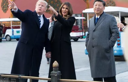 Trump op bezoek bij Xi Jinping in 2017. Foto: usgov/Public Domain