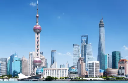 De skyline van Shanghai. Foto: Deposit Photos. 