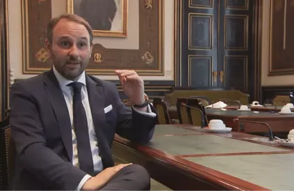 Michael Freilich (N-VA), Foto: screenshot VRT. 
