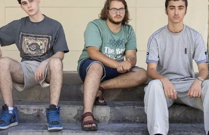 Refusers Yuval Moav, Itamar Greenberg, Oryan Mueller. Foto: Oren ZIv
