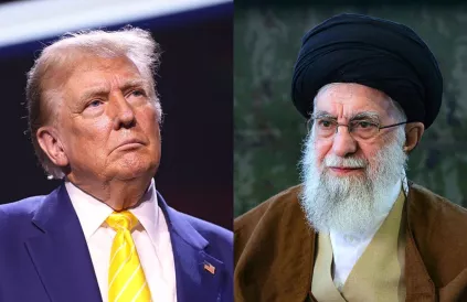 Trump en Khamenei. Foto: Gage Skidmore, Wikimedia Commons / CC BY-SA 2.0; khamenei.ir, Wikimedia Commons / CC BY 4.0