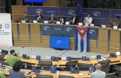 Symposium ‘Cuba Si. Bloqueo No’. Foto: The Left
