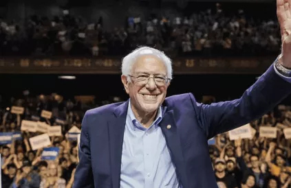 Frontpage Sanders' website: "We won New Hampshire, and now the establishment is going to throw everything at us. So we need to be ready". Foto: berniesanders.com