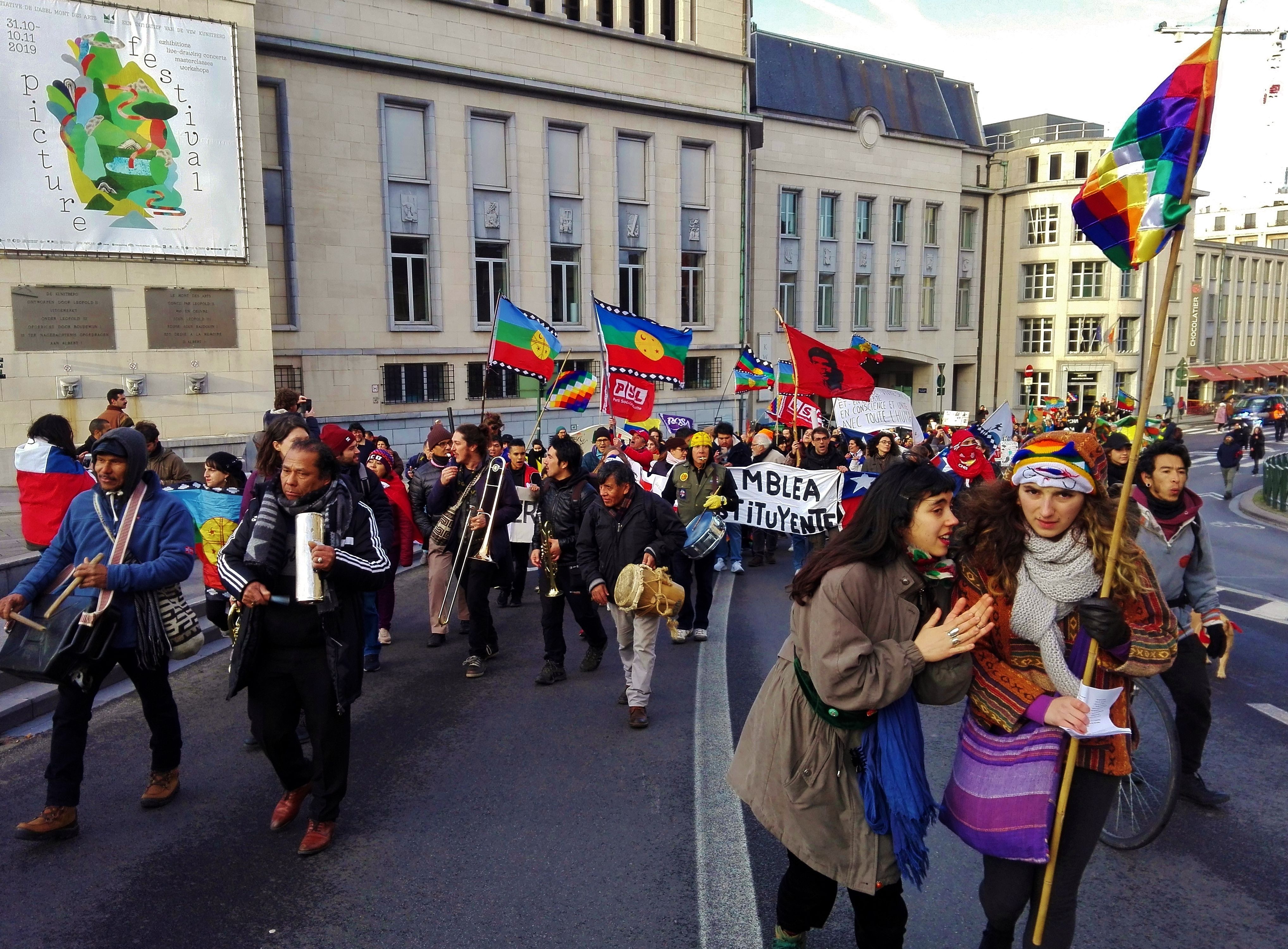 Latijns-Amerikaanse mars in Brussel