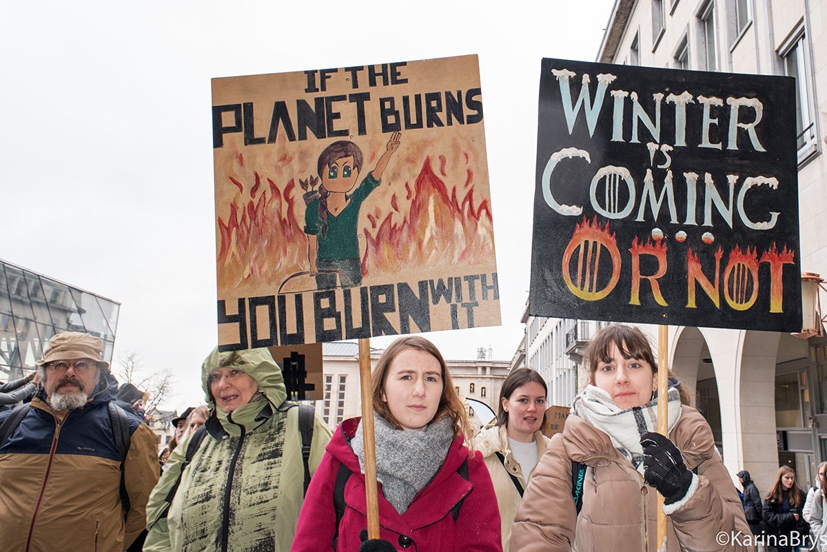 Climate Strike met Greta Thunberg in Brussel op 6 maart 2020.