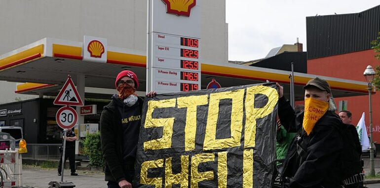 protest tegen Shell