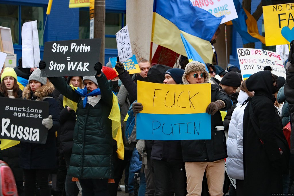 steunbetoging Oekraïne in Canada