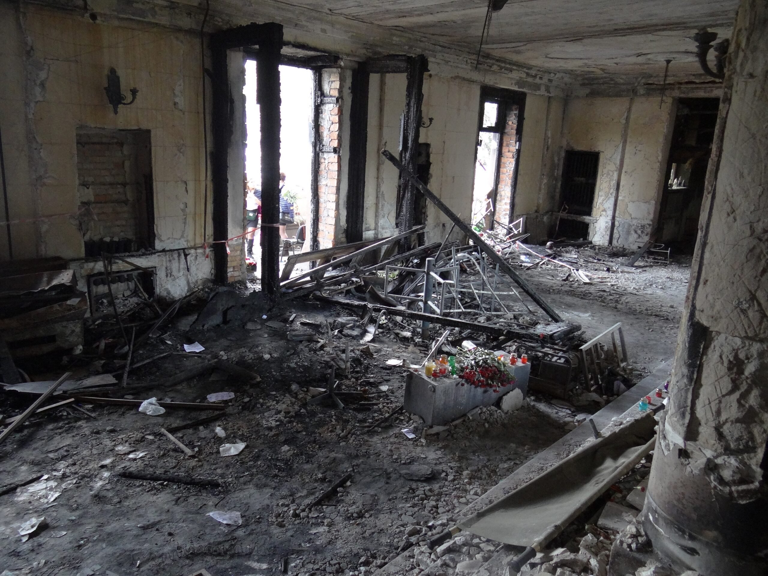 Afgebrand vakbondslokaal Odessa